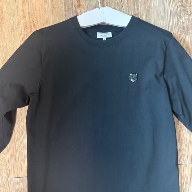 메종키츠네 롱슬리브 M 블랙