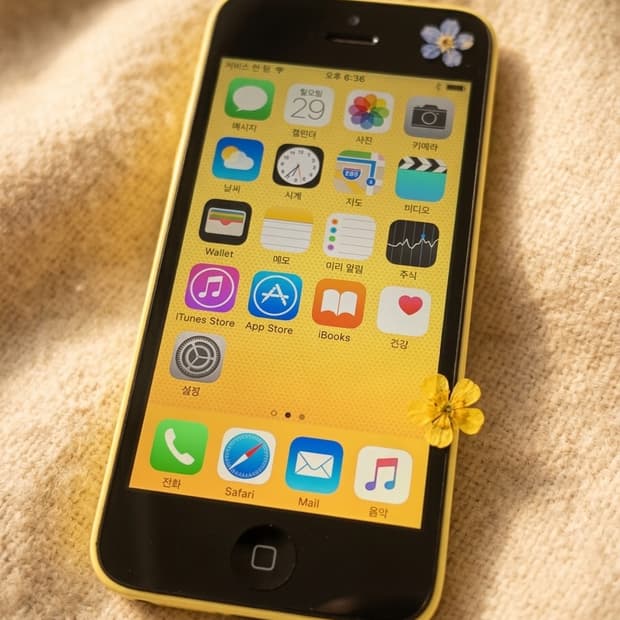아이폰 5c 옐로우 16기가 #8715 주문 다음날 발송!