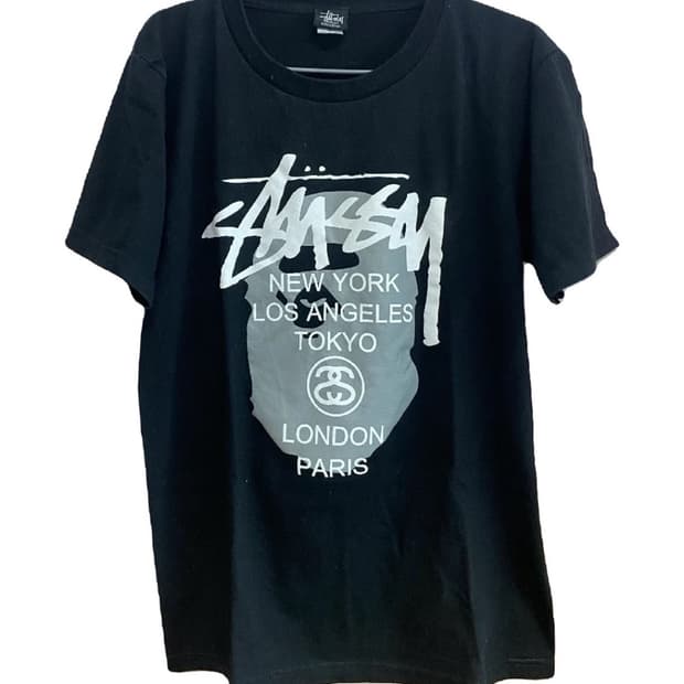 틱톡커 이예령 착용) 베이프 스투시 콜라보 티셔츠