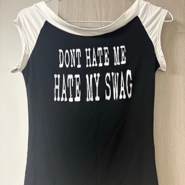 오마이티 don't hate me hate my swag 보트넥