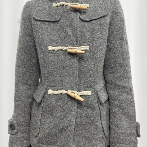 duffle hood wool jacket