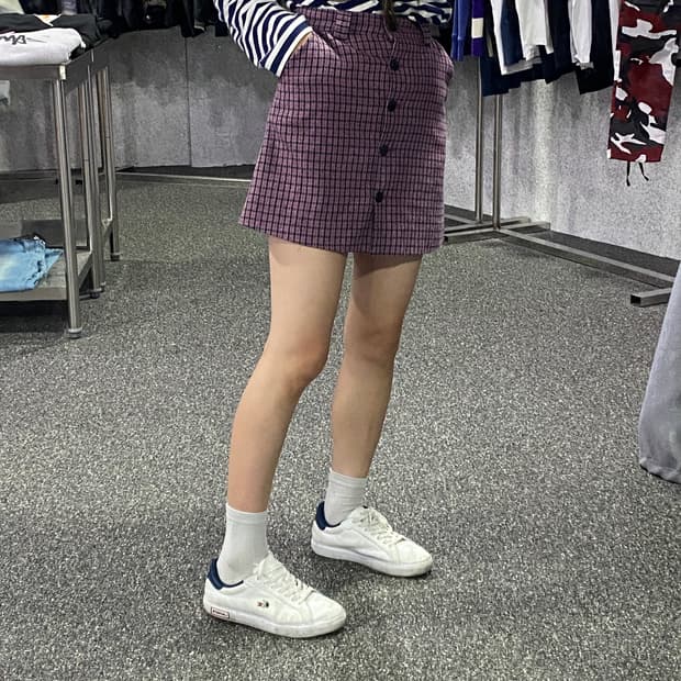 미스치프 버튼업 스커트 B2614