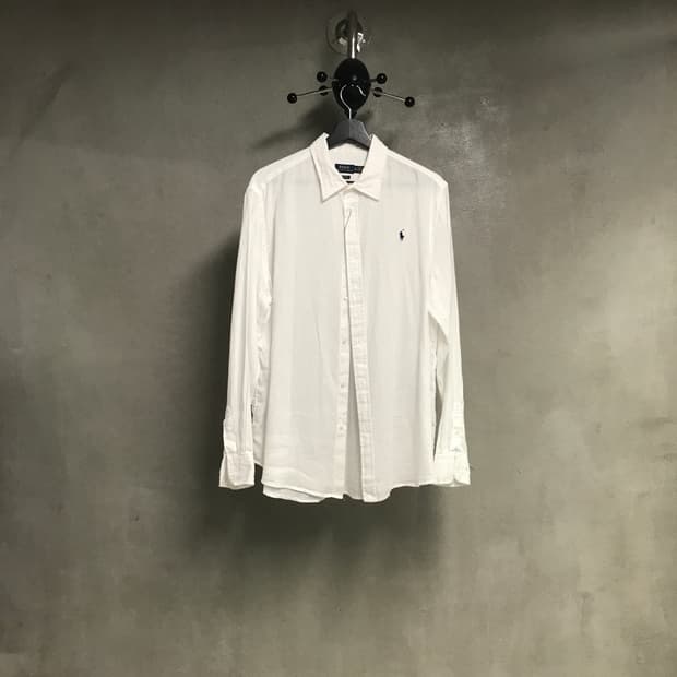 폴로 랄프로렌 QR 린넨 셔츠 화이트 XL