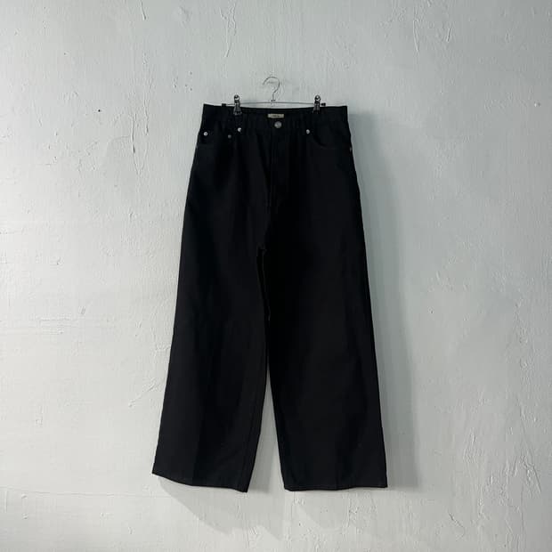 SYSTEM 시스템 와이드 블랙진 32