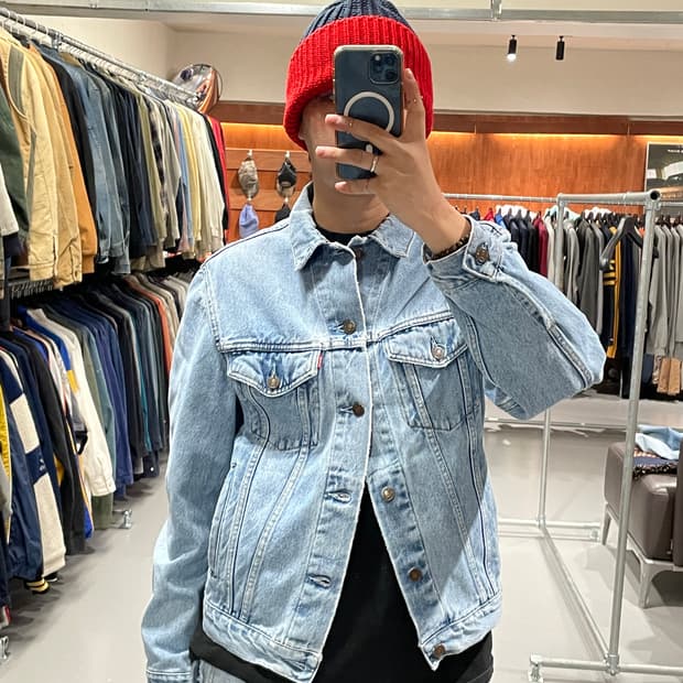 90s made in italy 리바이스 데님 자켓