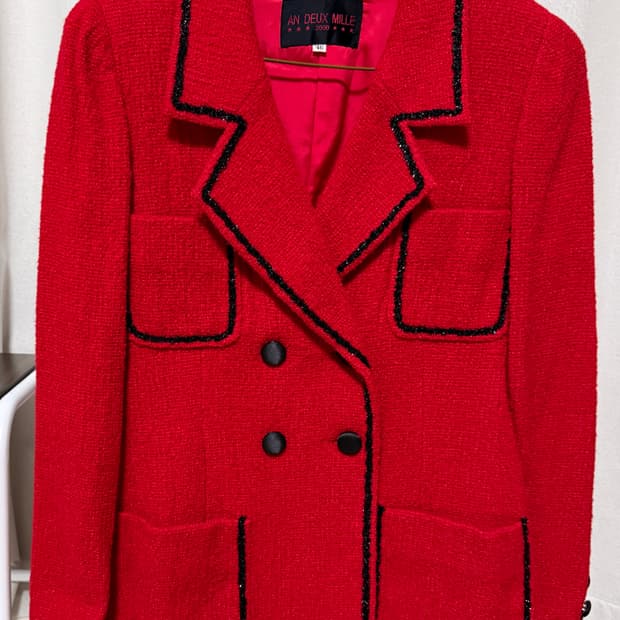 레드 트윙클 빈티지 트위드