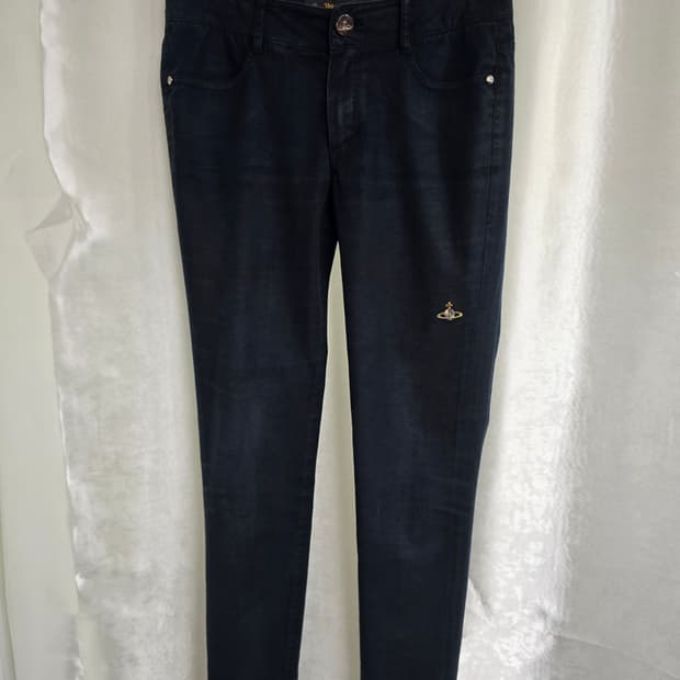 비비안웨스트우드 블랙 데님 팬츠 (1884)