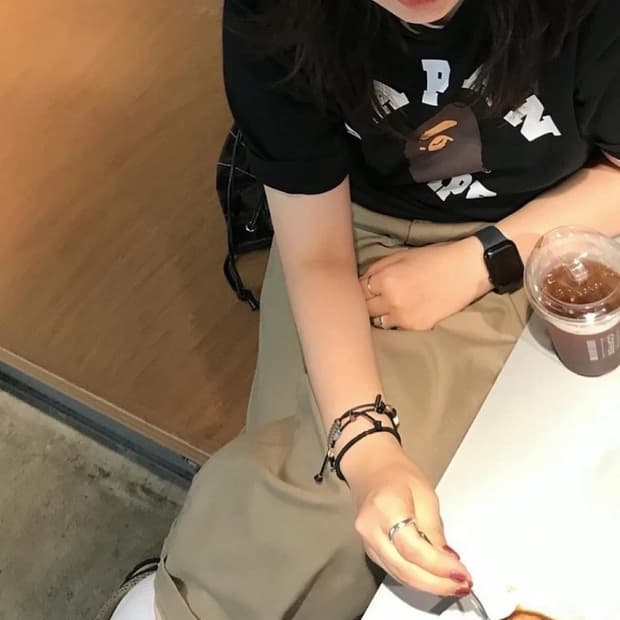 베이프 컬리지 반팔 XL