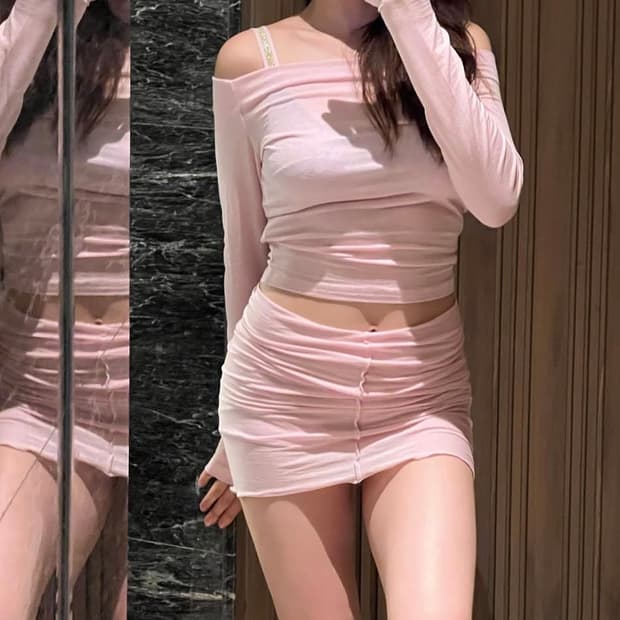 탠저 tanger 캔디스코트 치마바지 미니스커트 브랜디멜빌 플리즈노팔로우