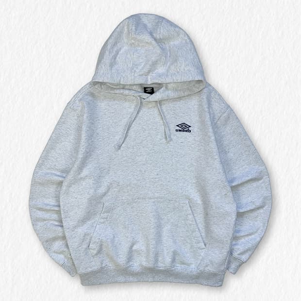 엄브로 화이트멜란지 후드티