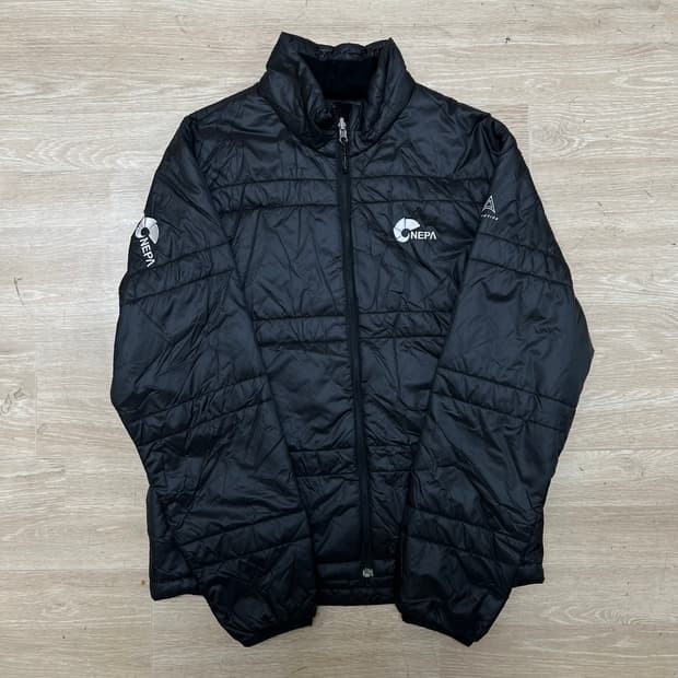 네파 에볼루션 자수 로고 경량패딩 점퍼 [블랙] M/95