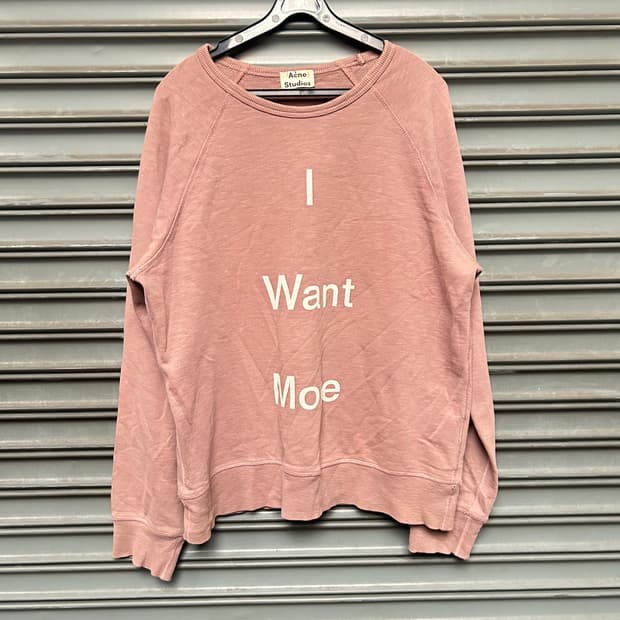 Acne studio 로고 맨투맨