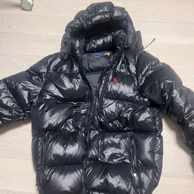폴로 랄프로렌 유광 패딩