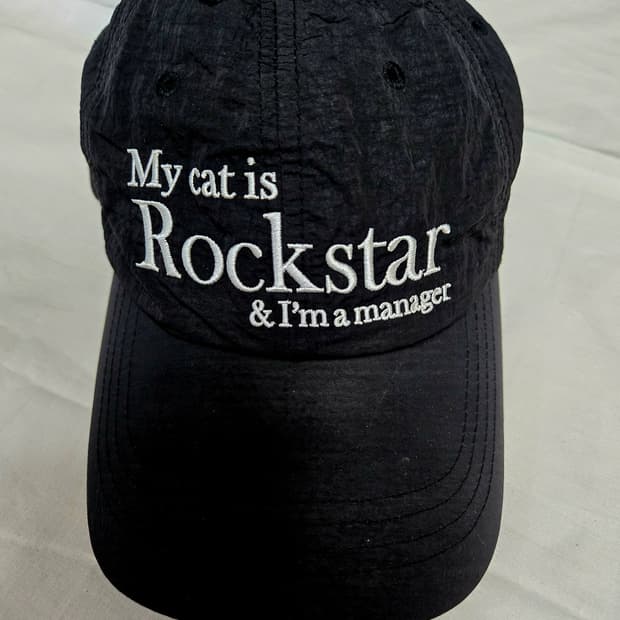 조거쉬 Rockstar cat 나일론 볼캡 (Black)