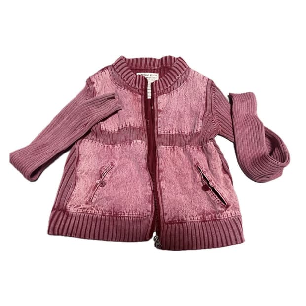 빈티지 핑크 집업