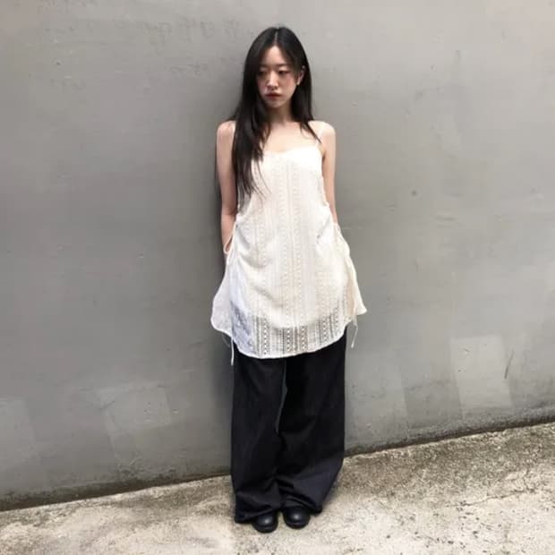 새상품) 그린씨 페어리 레이스 셔링 원피스