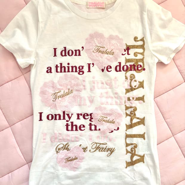 라떼갸루 히메갸루 트랄라라 프린팅 티셔츠 아가일니트 큐롯