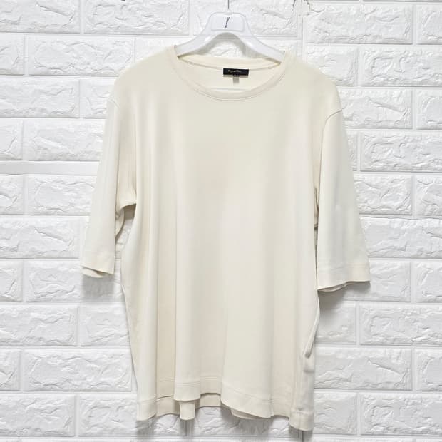 마시모두 띠 베이지 반팔 티셔츠 XL
