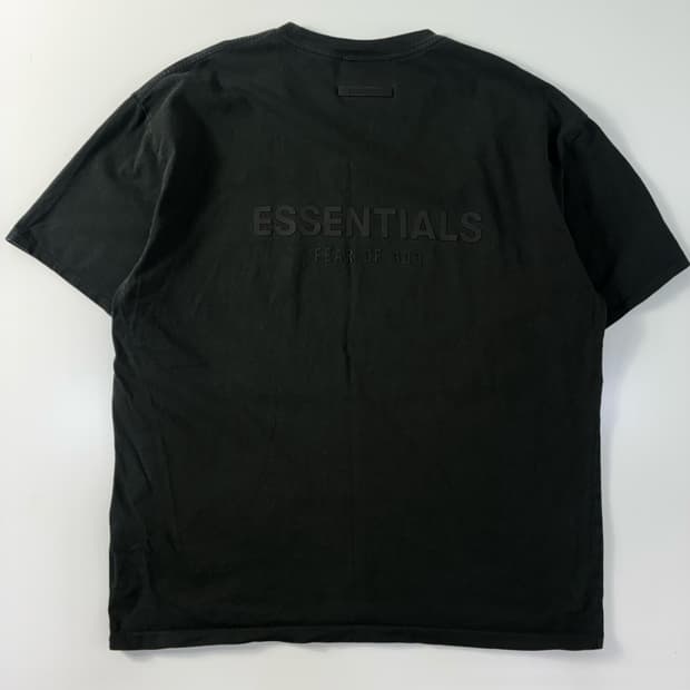 Essentials 에센셜스 피어오브 갓 블랙 반팔티셔츠