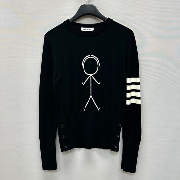 톰브라운 인타르시아 사선완장 울 니트 ( 2 )