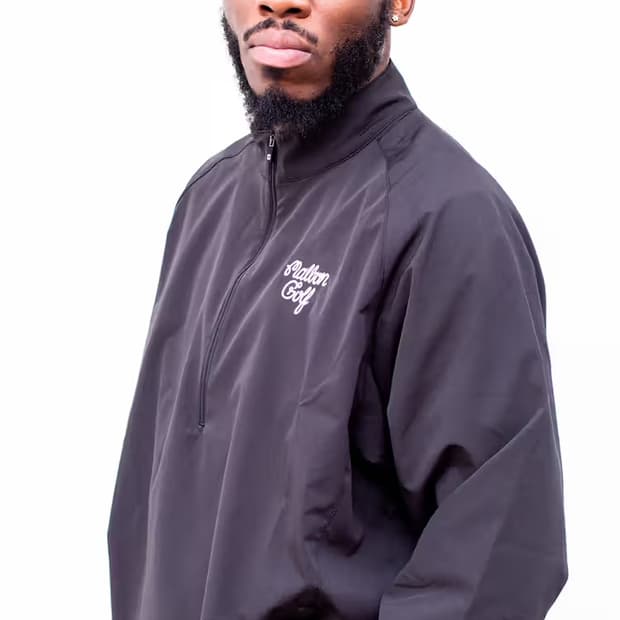 말본 풋조이 하프집업 블랙 L