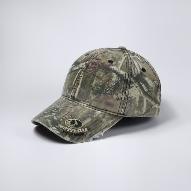 모시 오크 리얼트리 아메리칸 빈티지 데미지 볼캡 모자