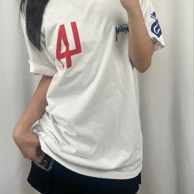 스투시 LA 빅로고 화이트 반팔