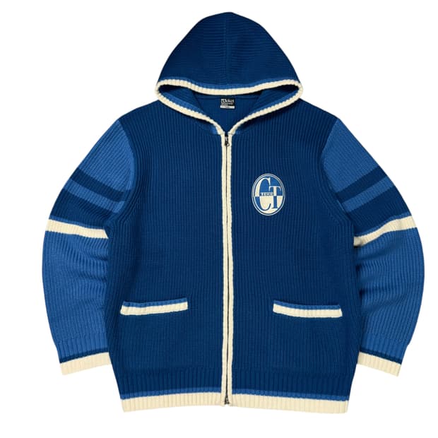 (L) 테켓 니트 집업 후디