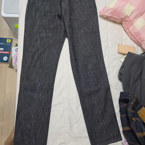 헤리티지플로스 흑청 데님 팬츠 M