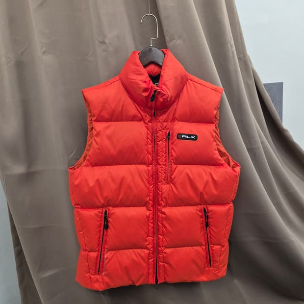 RLX 스포츠 다운 패딩 조끼 M