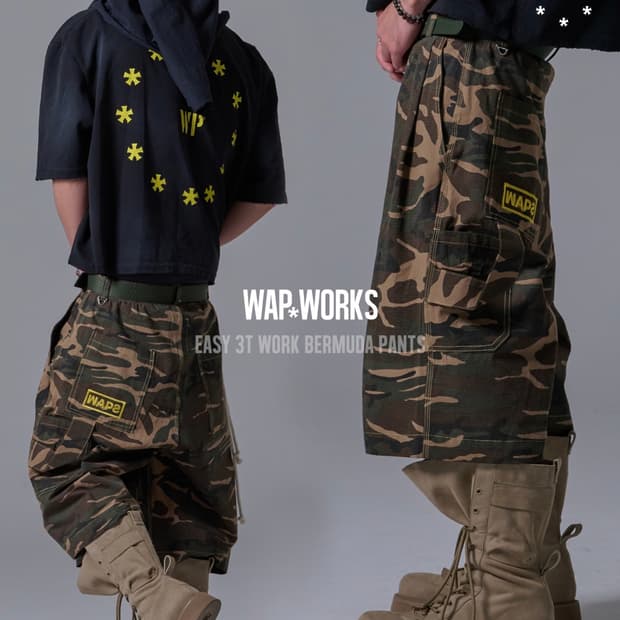 wapworks W088 버뮤다 카모 팬츠