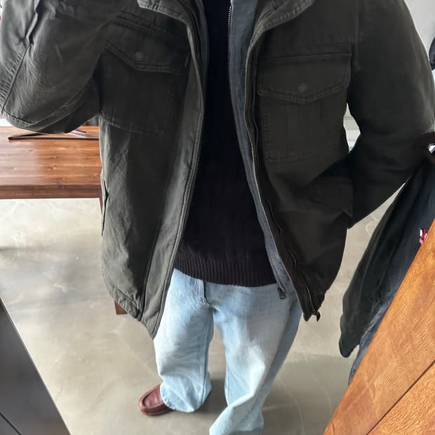 Levis 쉐르파 라이닝 밀리터리 자켓