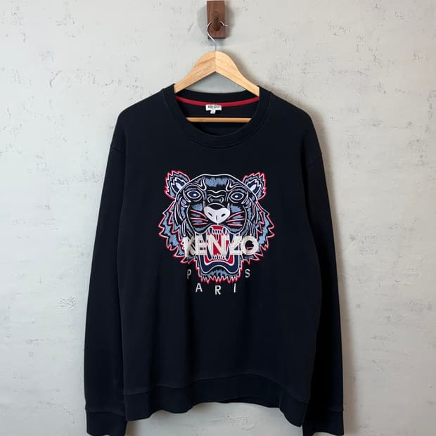 겐조 타이거 맨투맨 블랙