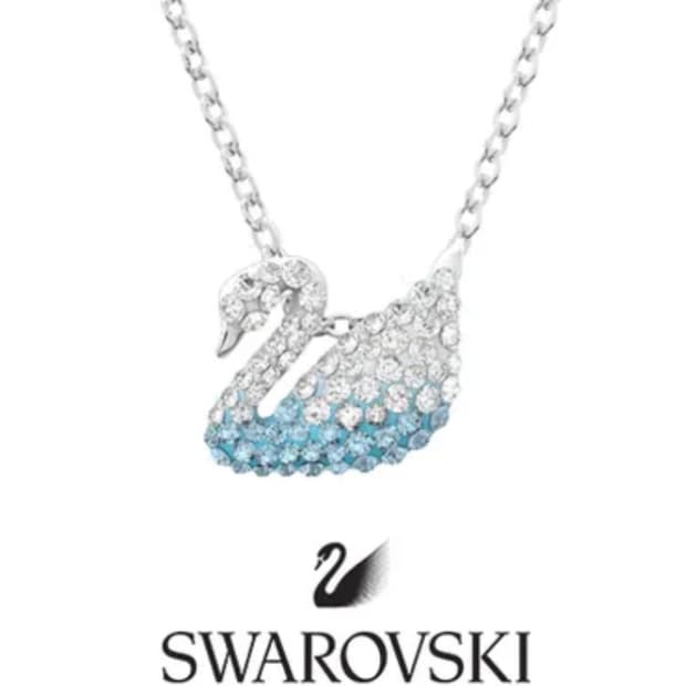 스와로브스키 스완 백조 목걸이