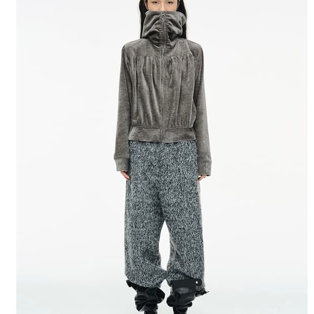 세릭 hairy wide pants