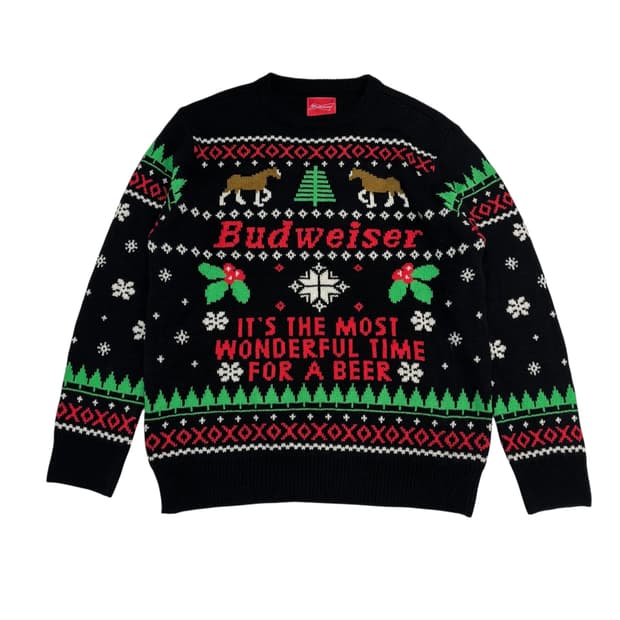 버드와이저 크리스마스 니트