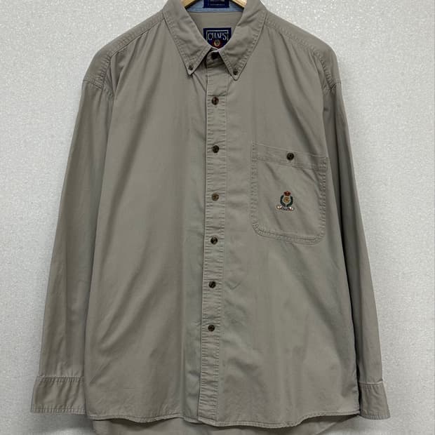 (XL오버)90'S CHAPS 포켓셔츠-M2589