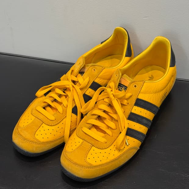 (W)아디다스 오리지널스 재팬 크루 옐로우 코어 블랙300