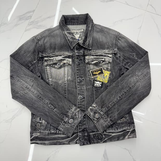 •Buckaroo 버커루 데님 자켓 블랙 패치