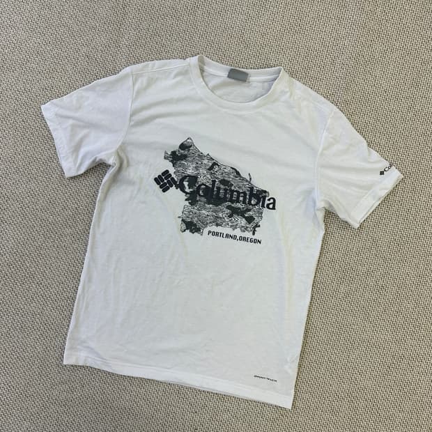L 컬럼비아 그래픽 반팔 티셔츠 0406D
