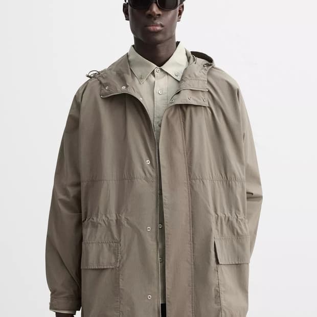 자라 오리진 카멜 라이트웨이트 하이테크 파카