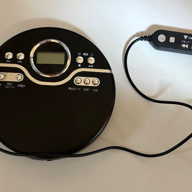 AudioComm 포터블 cdp cd플레이어 블랙 워크맨