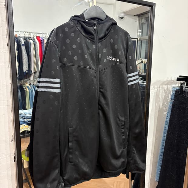 Adidas 도트 후드집업