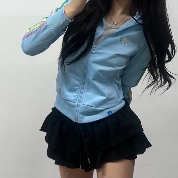 아디다스 파이어버드 걸즈 대대장 트랙탑 희귀져지(85)