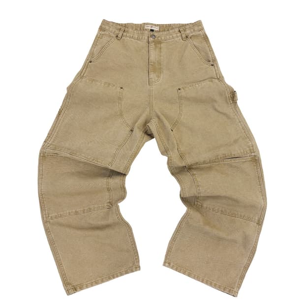 아오이로 커티드 더블니 팬츠 탄 2026