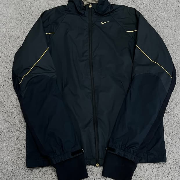 (XL) 나이키 05‘s 올드스쿨 우븐 트랙 셋업 검/골