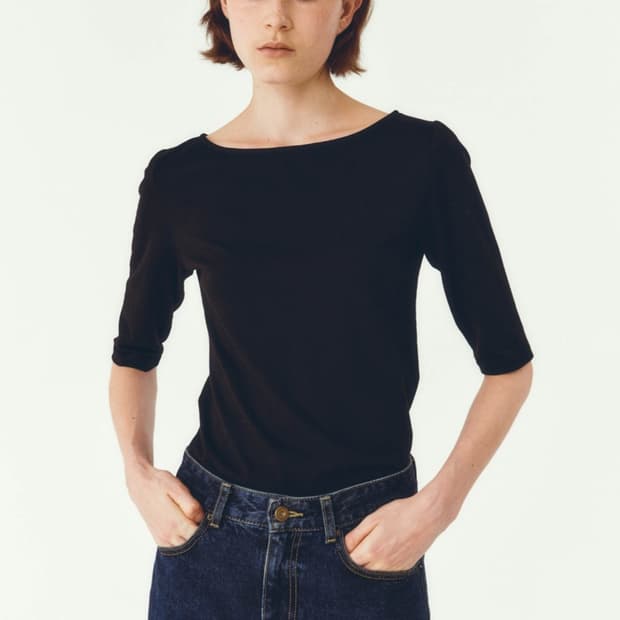 le ete(르에떼) / Finca Boat Tee in Black