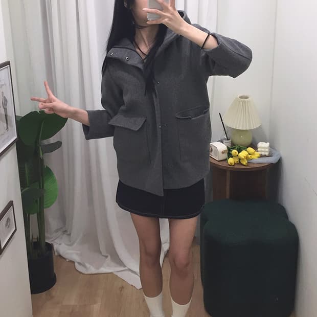 여성 자라 포켓 후드 자켓 90