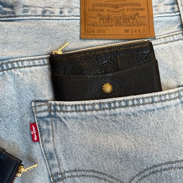 빈티지 리벳 미니 파우치 지갑