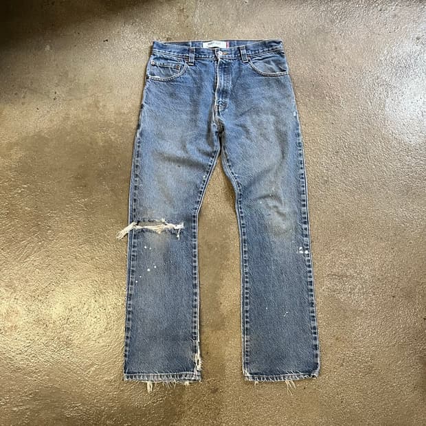 00s Levis517 데미지 부츠컷 (32“)